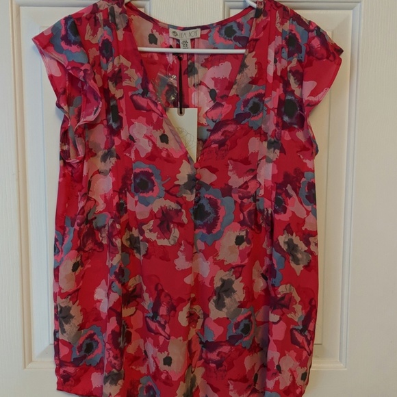 Lila Rose Tops - Lila rose/ semi shear blouse